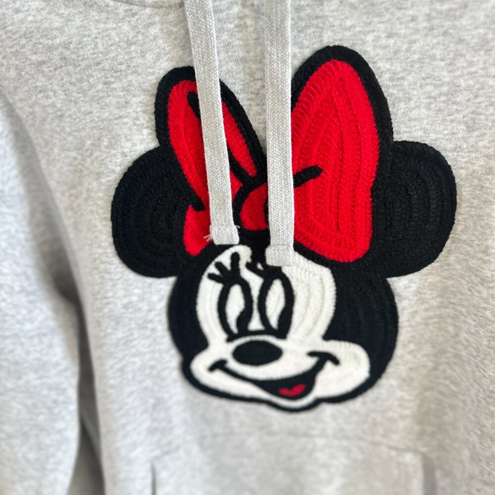 CUTE Minnie Mouse Grey Hooded SweatShirt, TRENDY, STYLISH, Girls/Young Adult! - Picture 4 of 6
